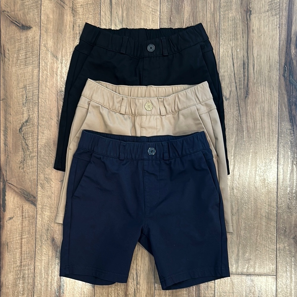 Kids BYLT Basics Everyday short-navy, khaki & black